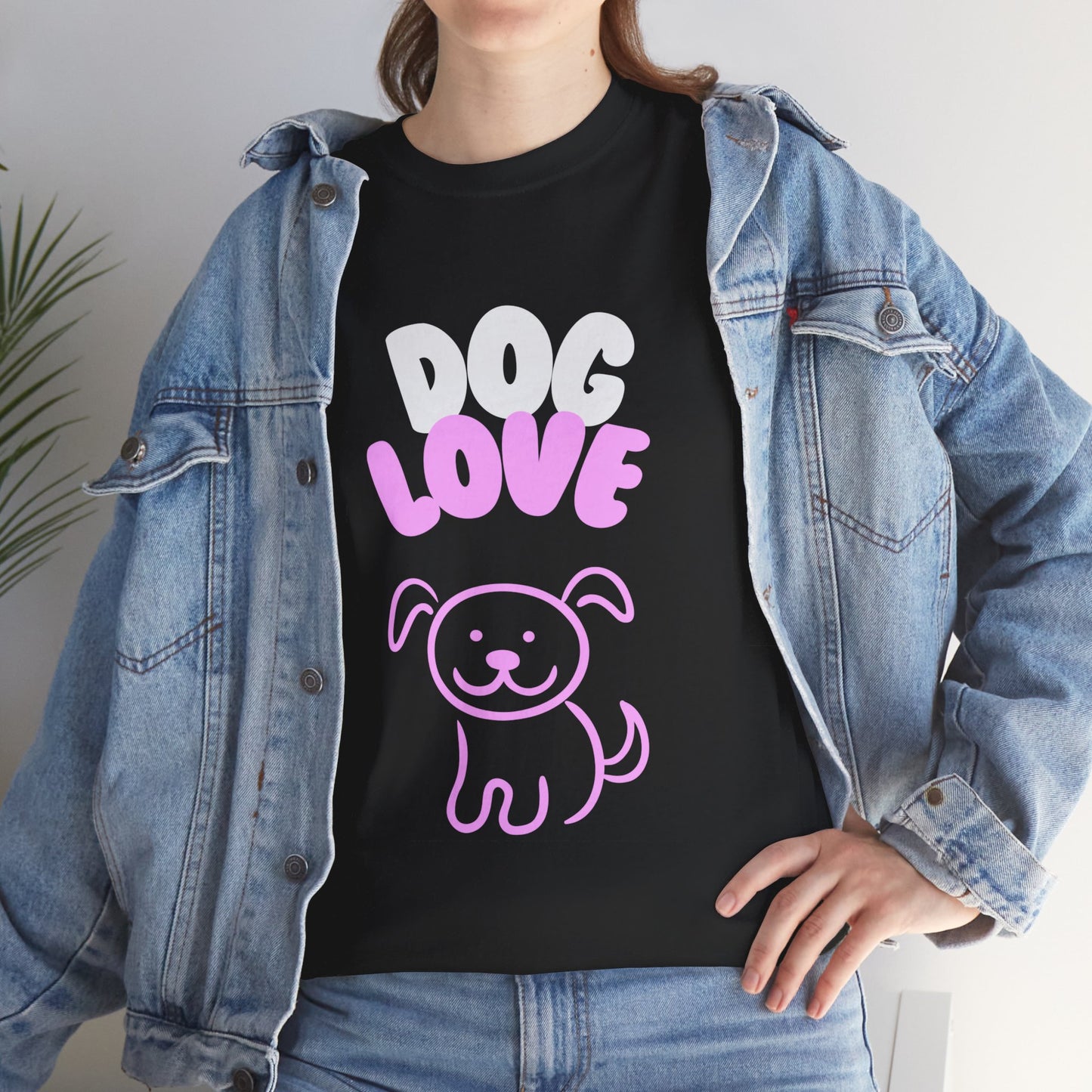DOG LOVE Cute Heavy Cotton T Shirt