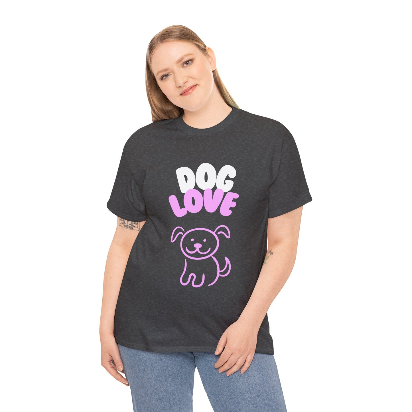 DOG LOVE Cute Heavy Cotton T Shirt