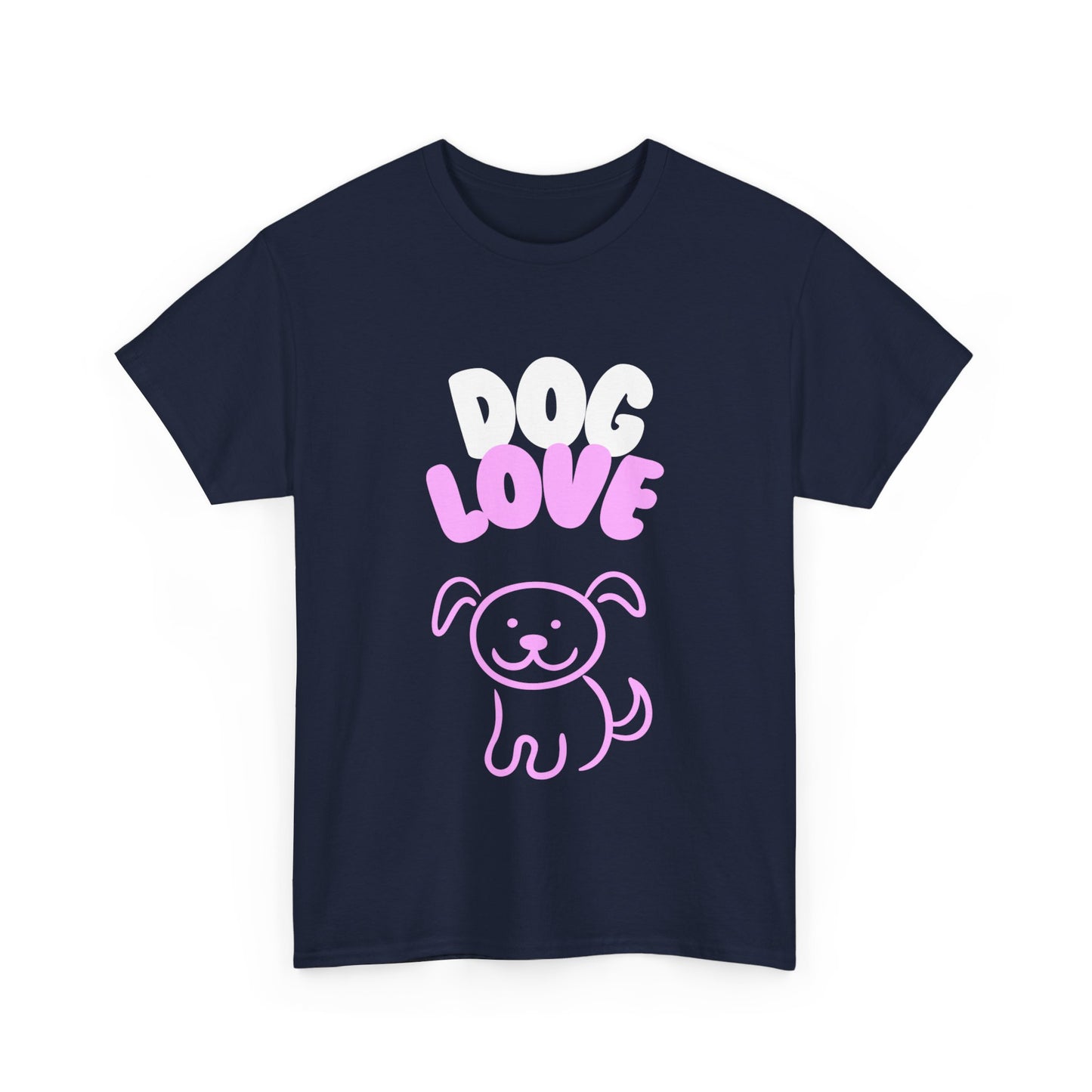 DOG LOVE Cute Heavy Cotton T Shirt