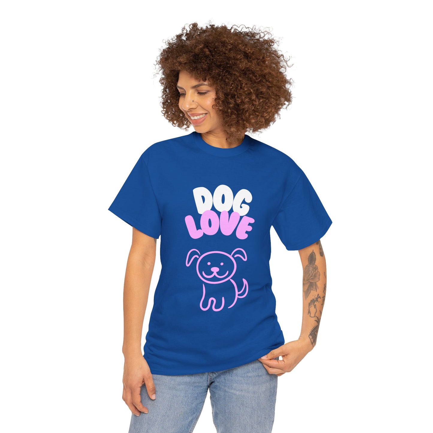 DOG LOVE Cute Heavy Cotton T Shirt