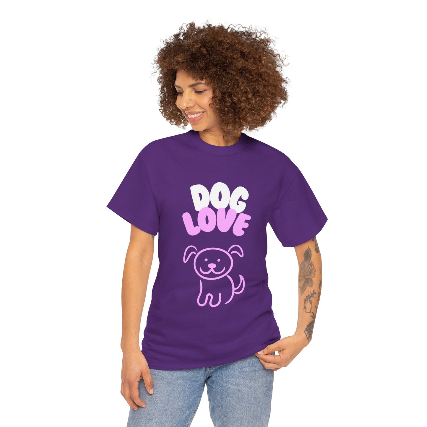 DOG LOVE Cute Heavy Cotton T Shirt