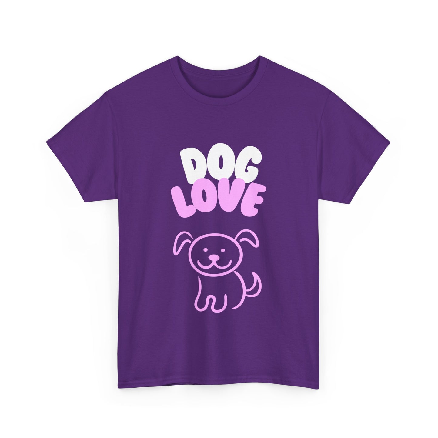 DOG LOVE Cute Heavy Cotton T Shirt