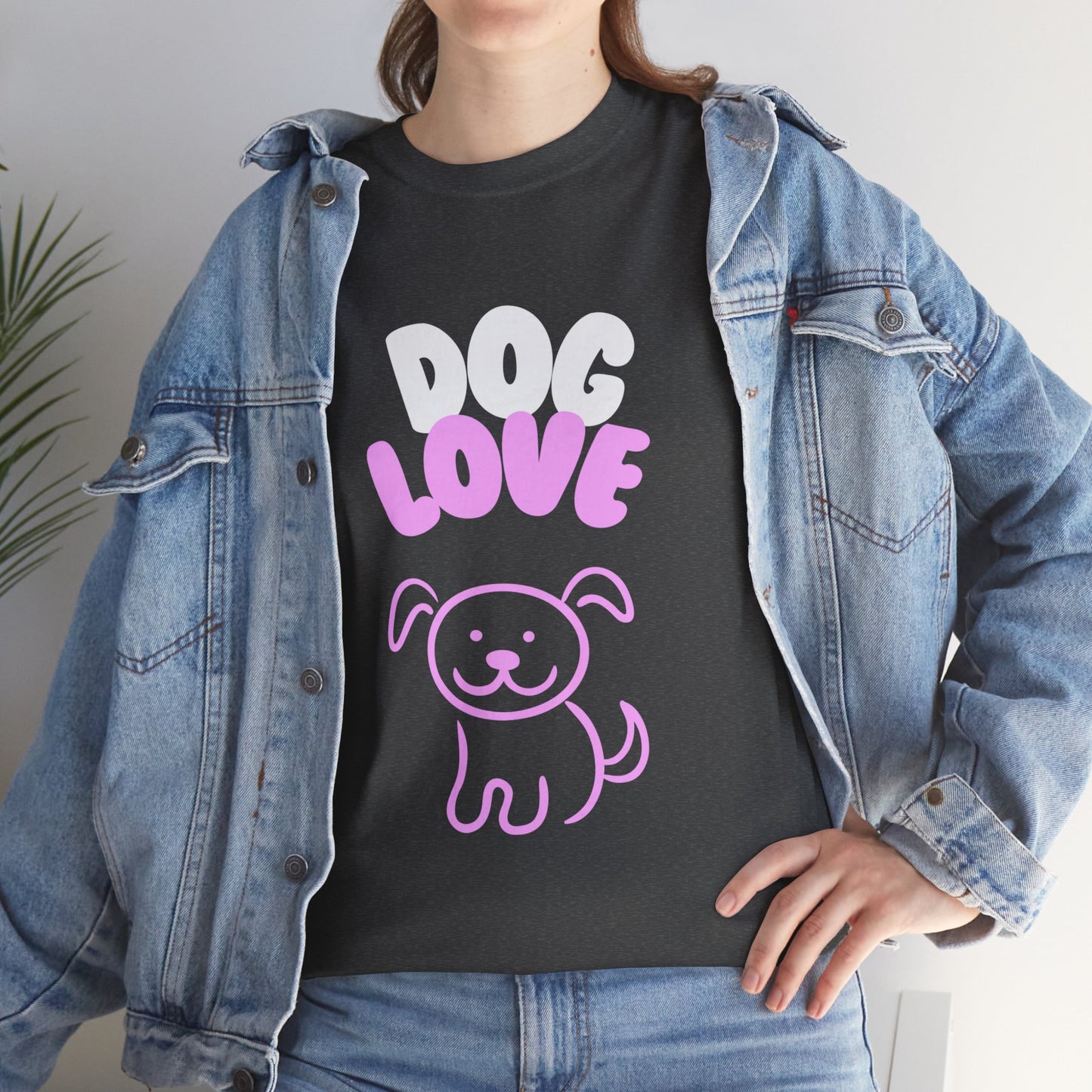 DOG LOVE Cute Heavy Cotton T Shirt