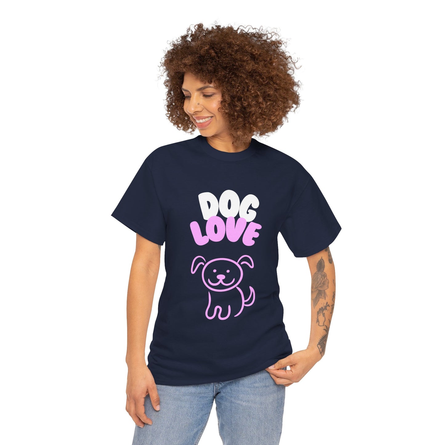 DOG LOVE Cute Heavy Cotton T Shirt
