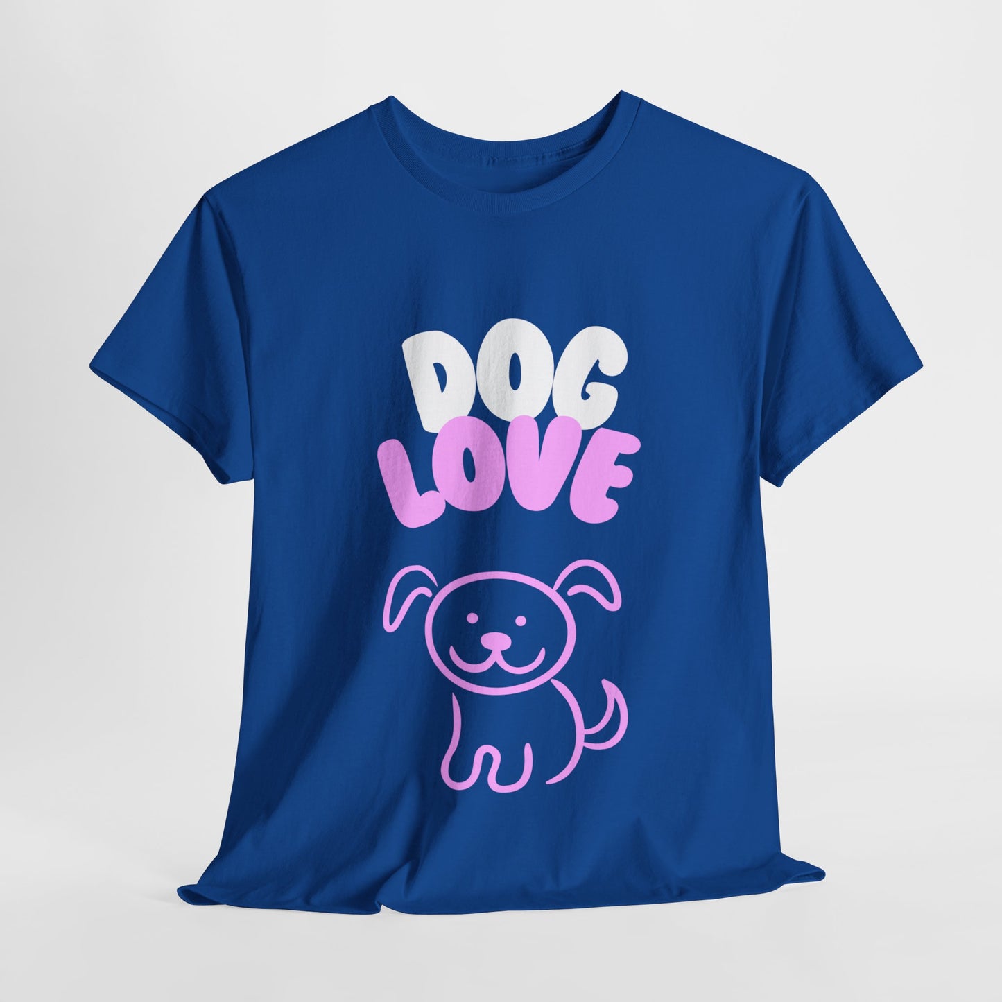 DOG LOVE Cute Heavy Cotton T Shirt