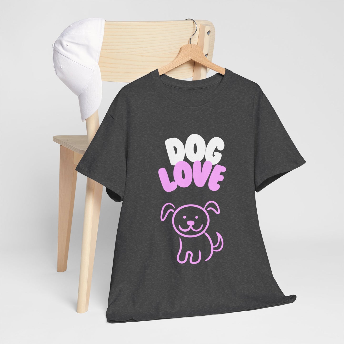DOG LOVE Cute Heavy Cotton T Shirt