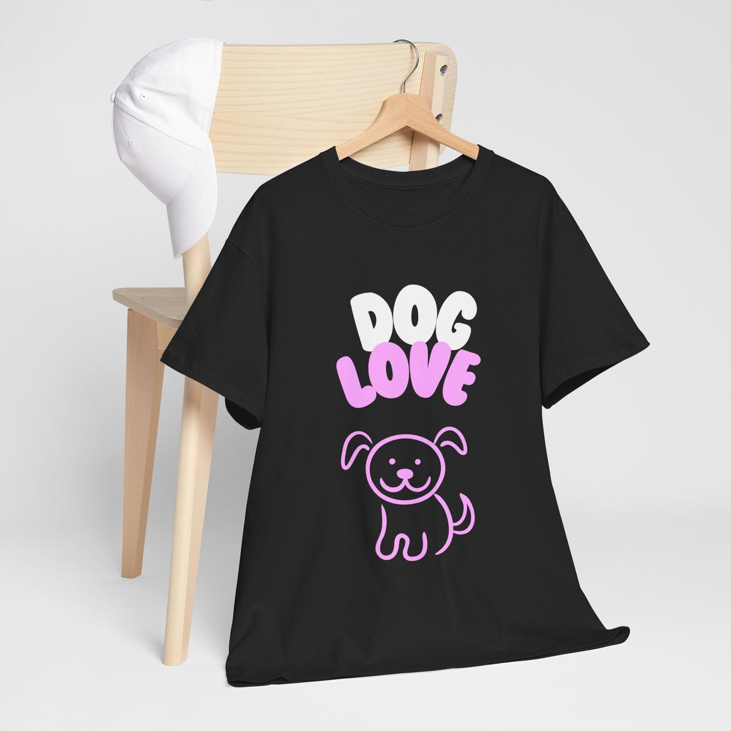 DOG LOVE Cute Heavy Cotton T Shirt