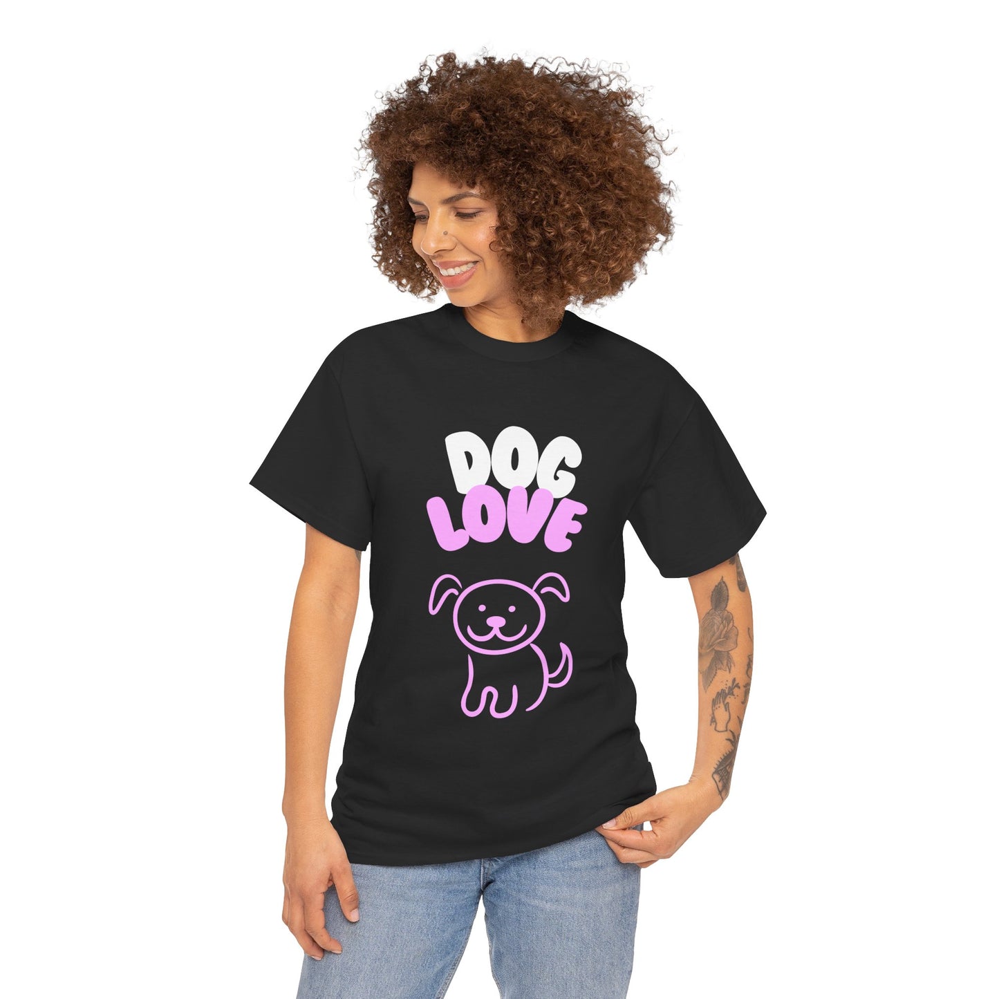 DOG LOVE Cute Heavy Cotton T Shirt