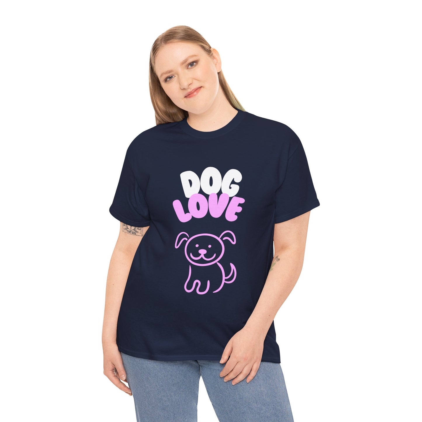 DOG LOVE Cute Heavy Cotton T Shirt
