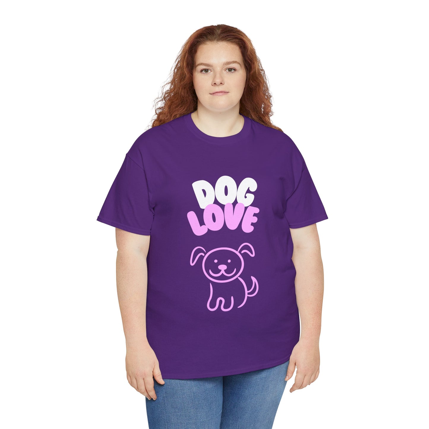 DOG LOVE Cute Heavy Cotton T Shirt