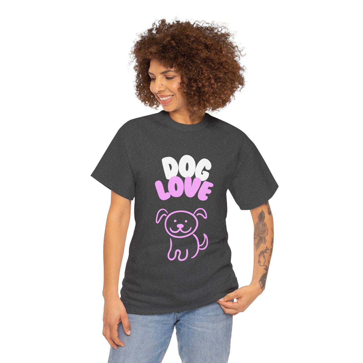 DOG LOVE Cute Heavy Cotton T Shirt