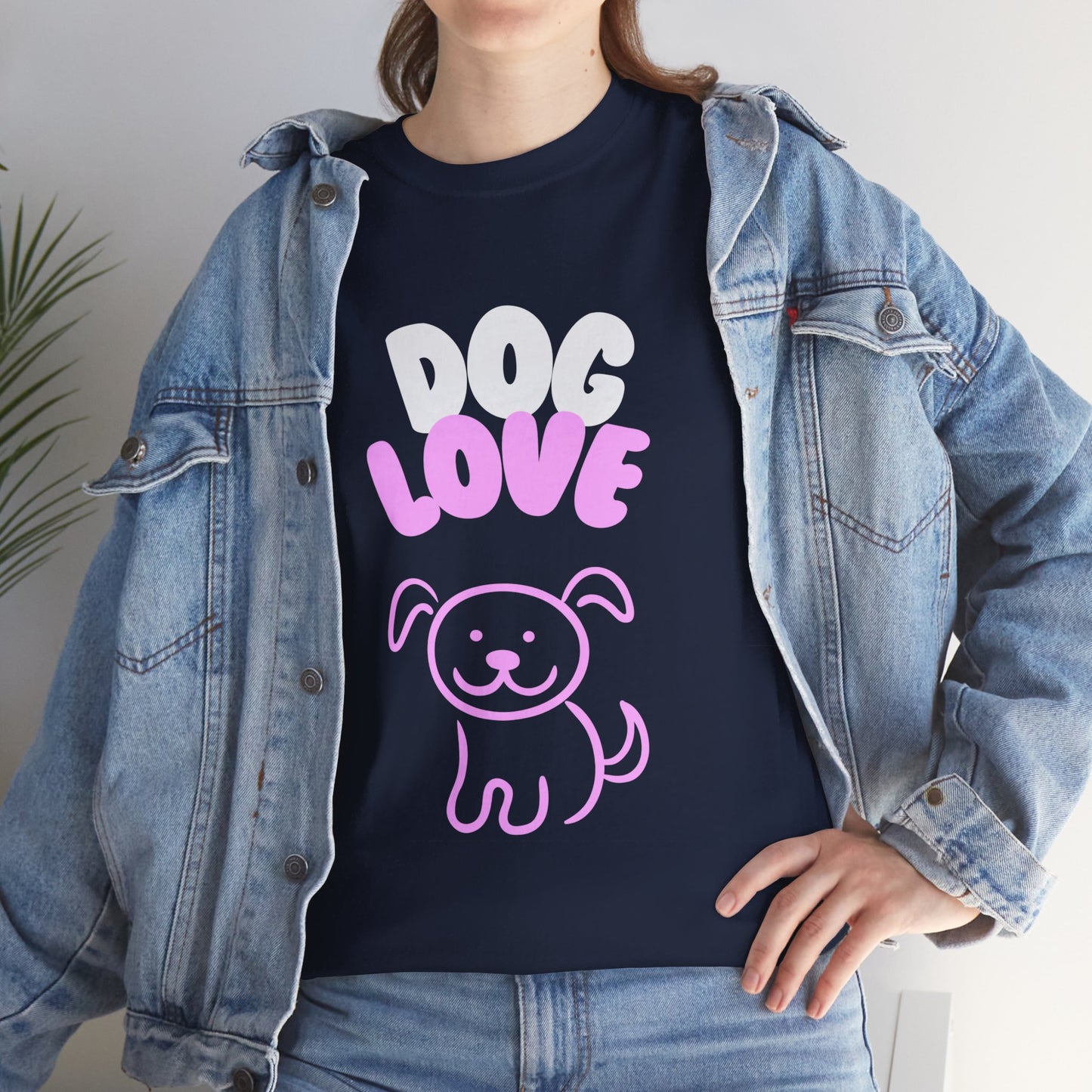 DOG LOVE Cute Heavy Cotton T Shirt