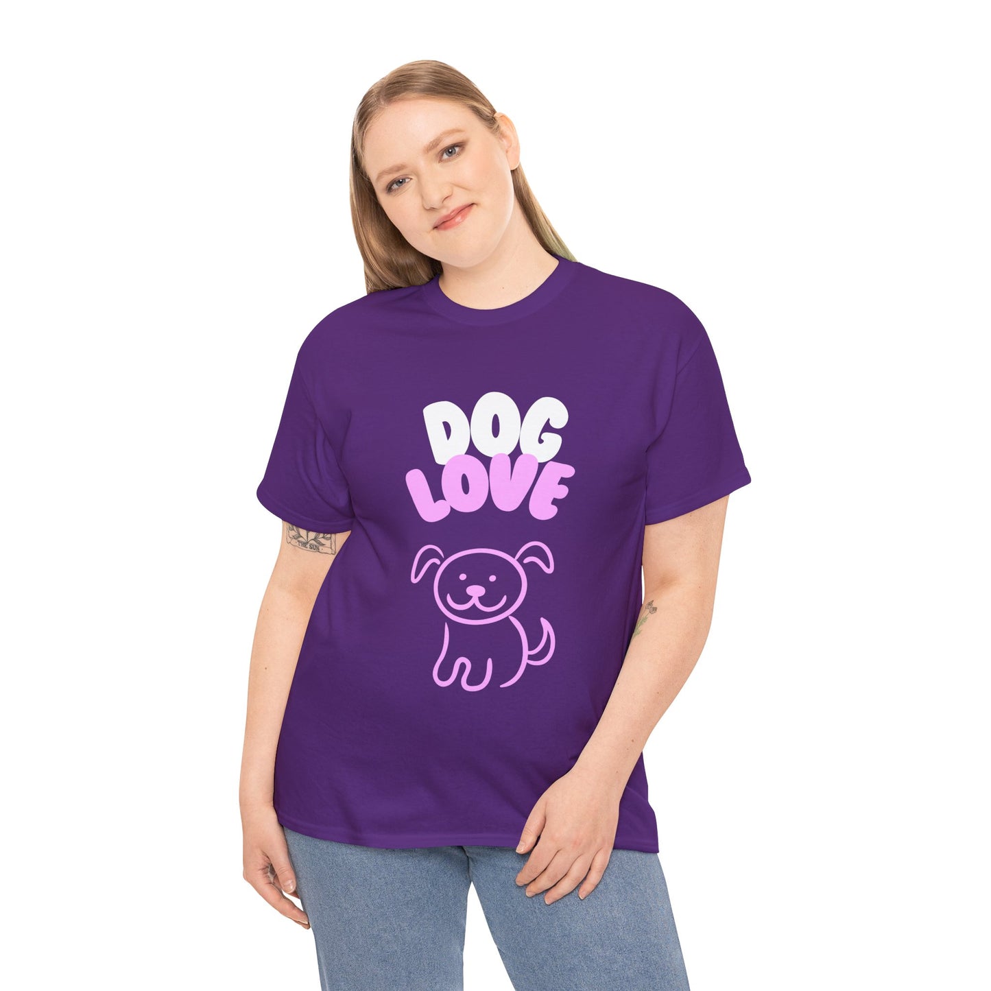 DOG LOVE Cute Heavy Cotton T Shirt