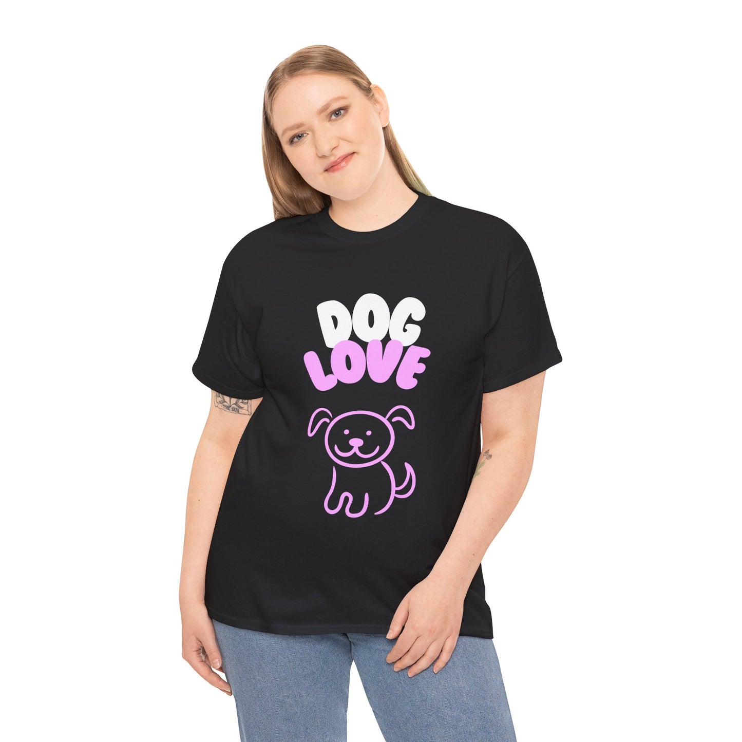 DOG LOVE Cute Heavy Cotton T Shirt