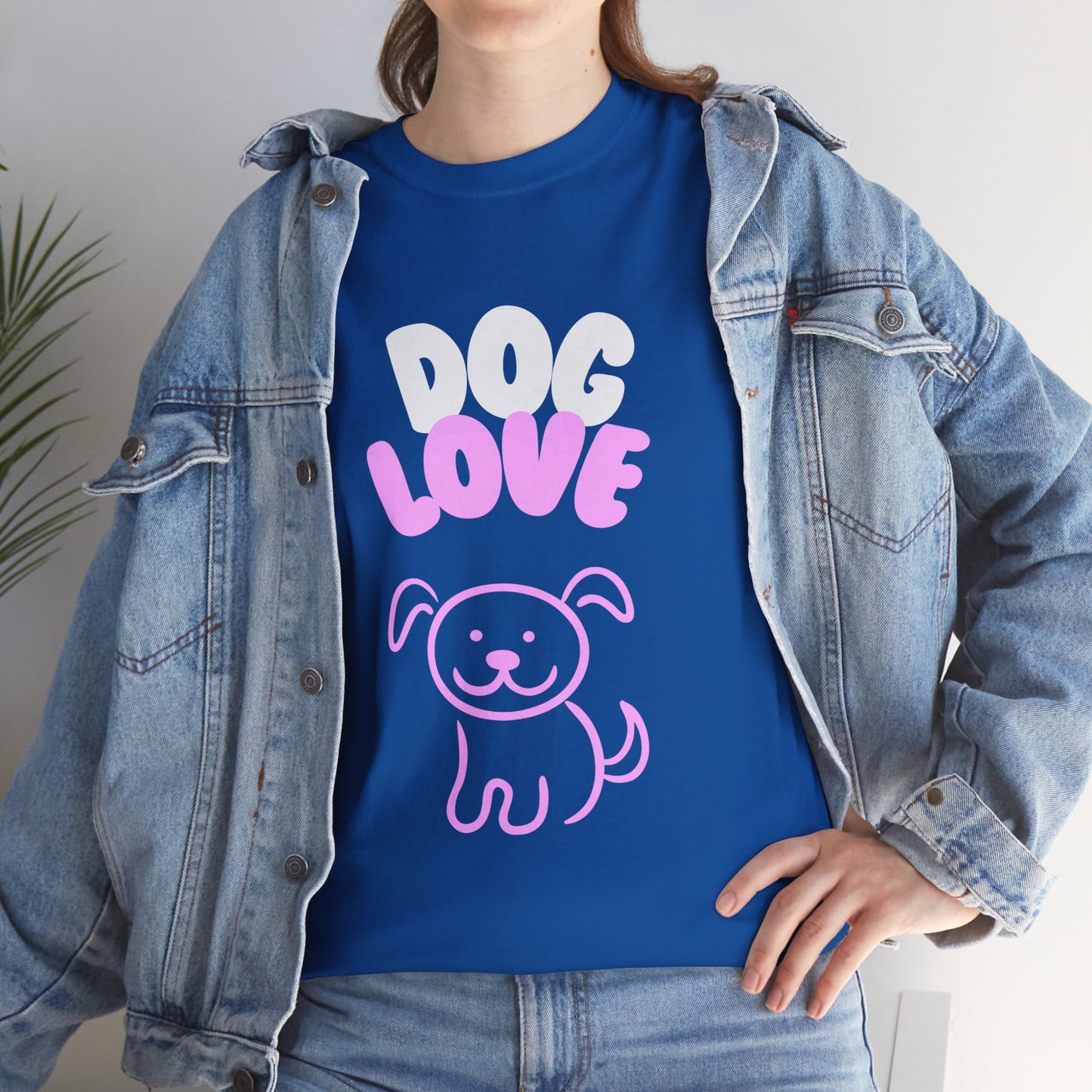 DOG LOVE Cute Heavy Cotton T Shirt