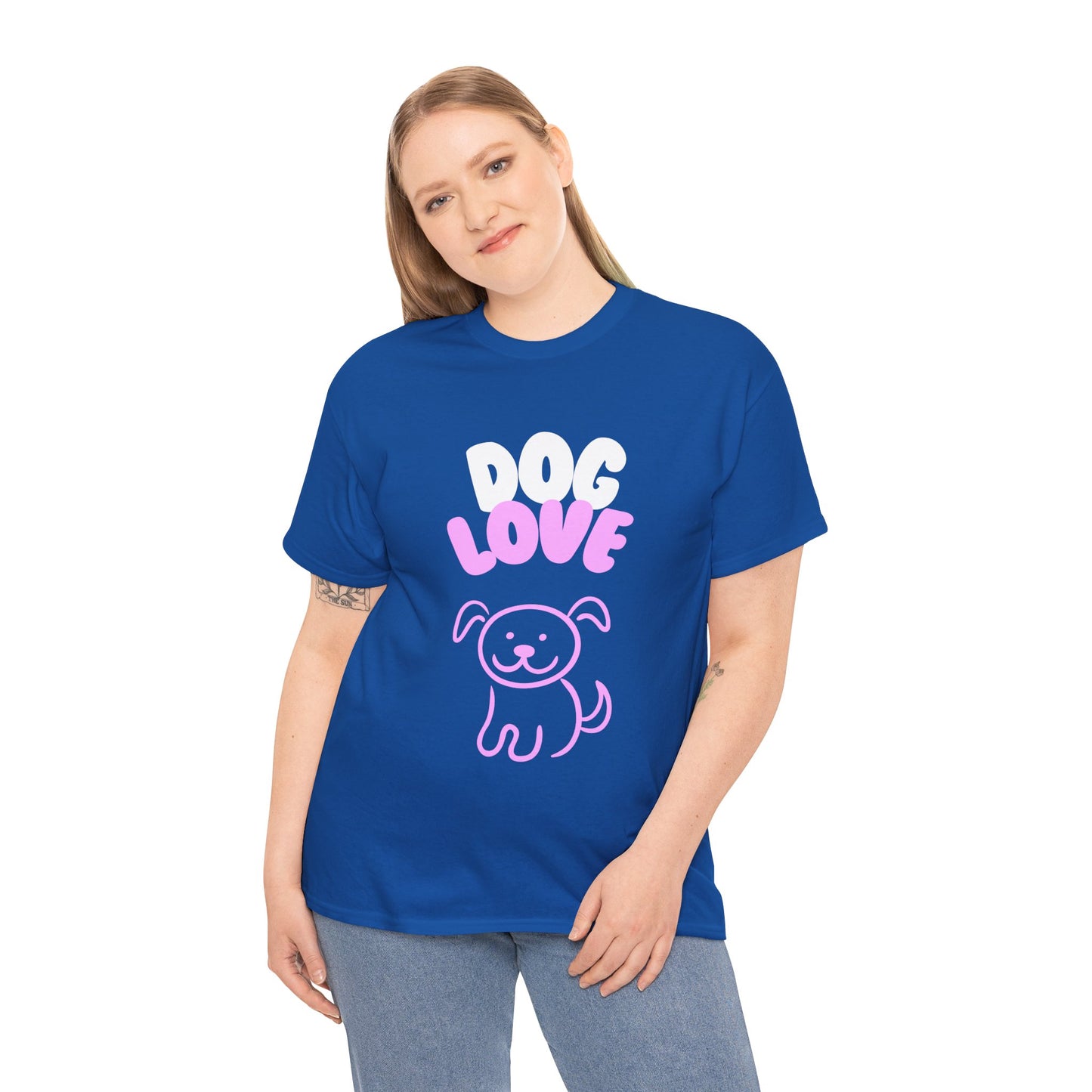 DOG LOVE Cute Heavy Cotton T Shirt