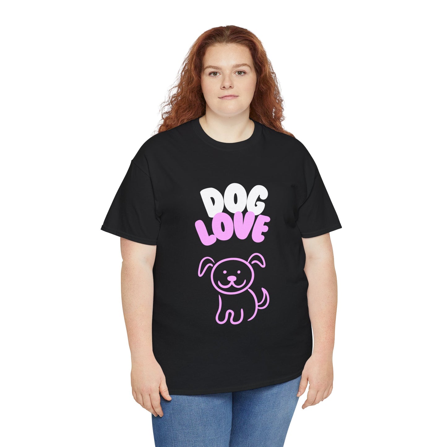 DOG LOVE Cute Heavy Cotton T Shirt
