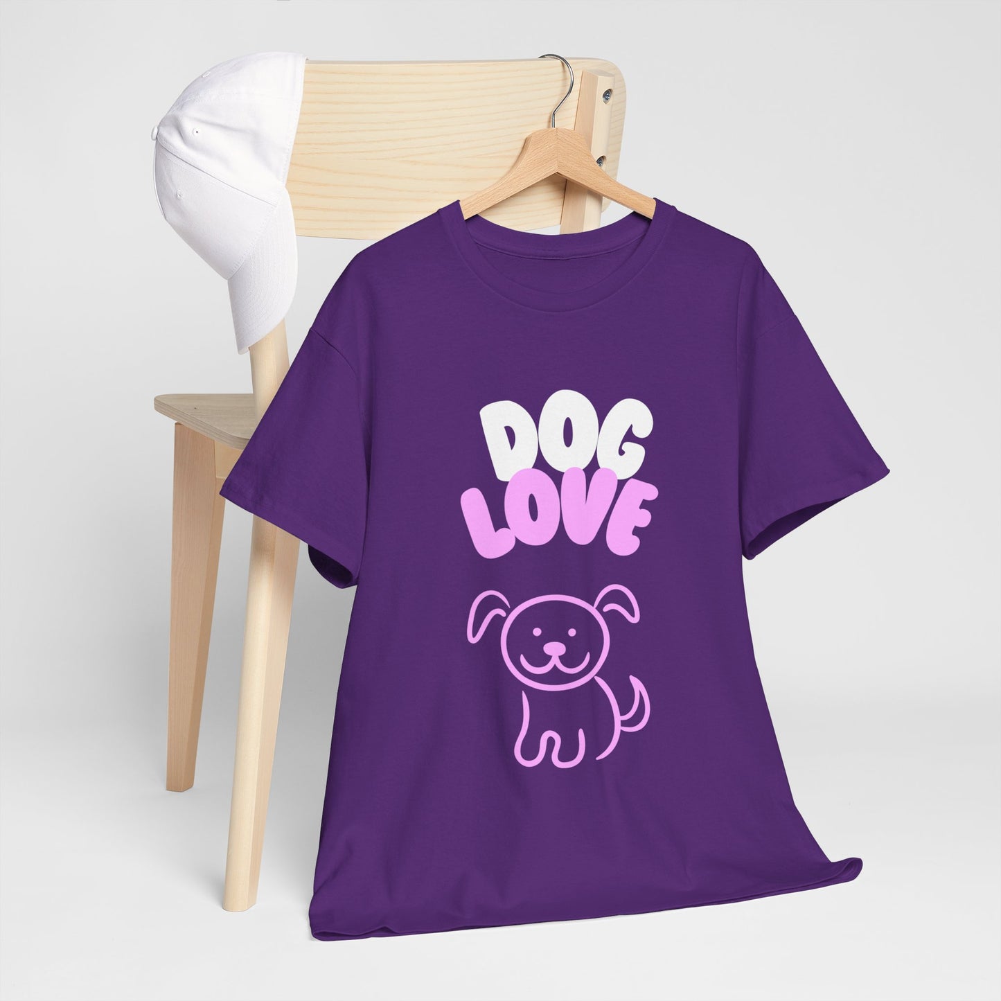 DOG LOVE Cute Heavy Cotton T Shirt